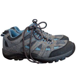 Wind River Sneakers Lace Up Breathable Hiking Walking Shoes in Blue & Gray